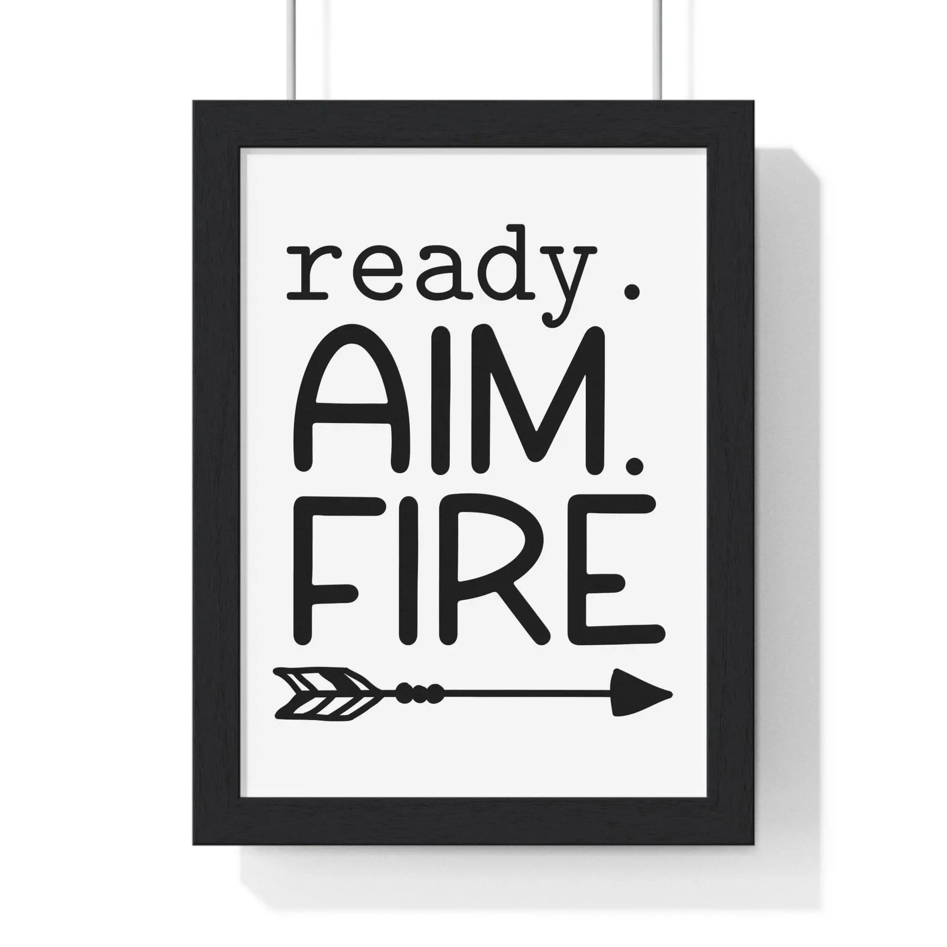 Bathroom Funny Bathroom Ready Aim Fire Print | Toilet Wall Art Poster Kingz