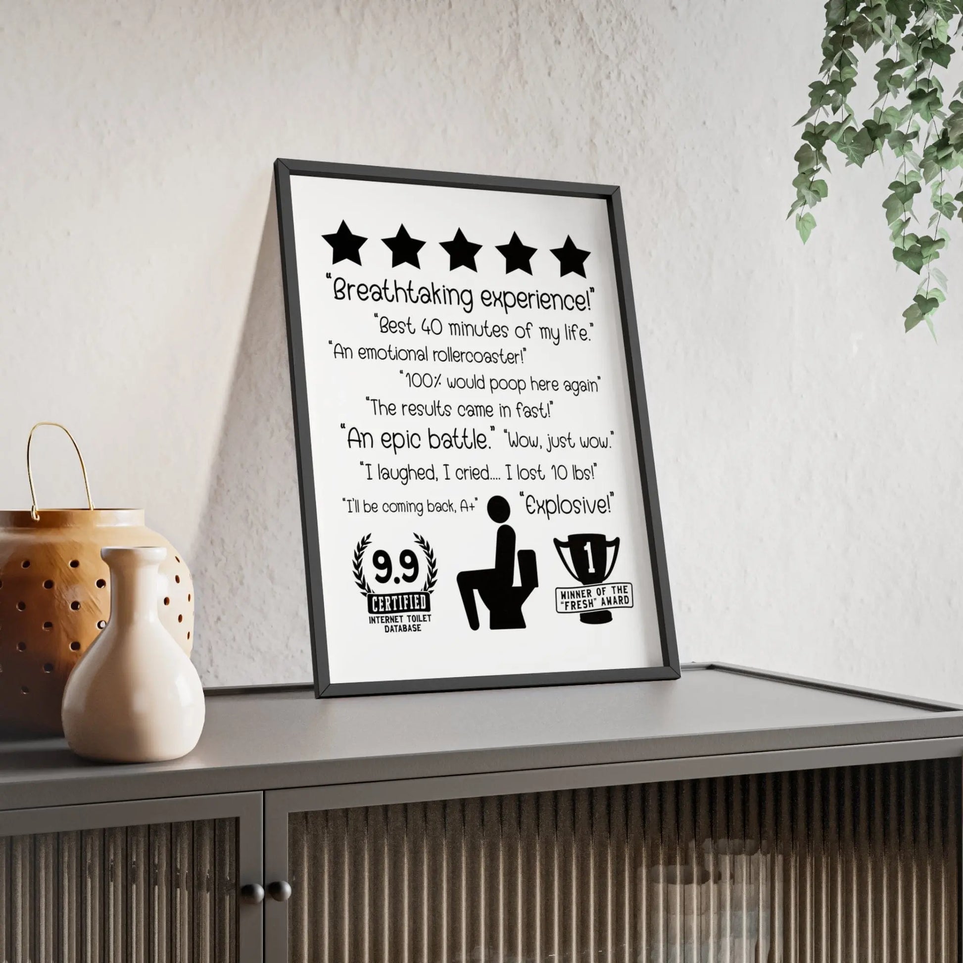 Bathroom Funny Bathroom Reviews Wall Art | Toilet Poster Poster Kingz