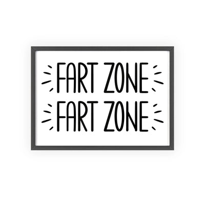 Bathroom Funny Fart Zone Bathroom Print – Humorous Toilet Poster Poster Kingz