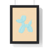Bathroom Pastel Blue Balloon Dog Poster | Playful Bathroom Art Poster Kingz
