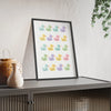 Bathroom Pastel Rubber Duck Poster | Cute Bathroom Print Poster Kingz