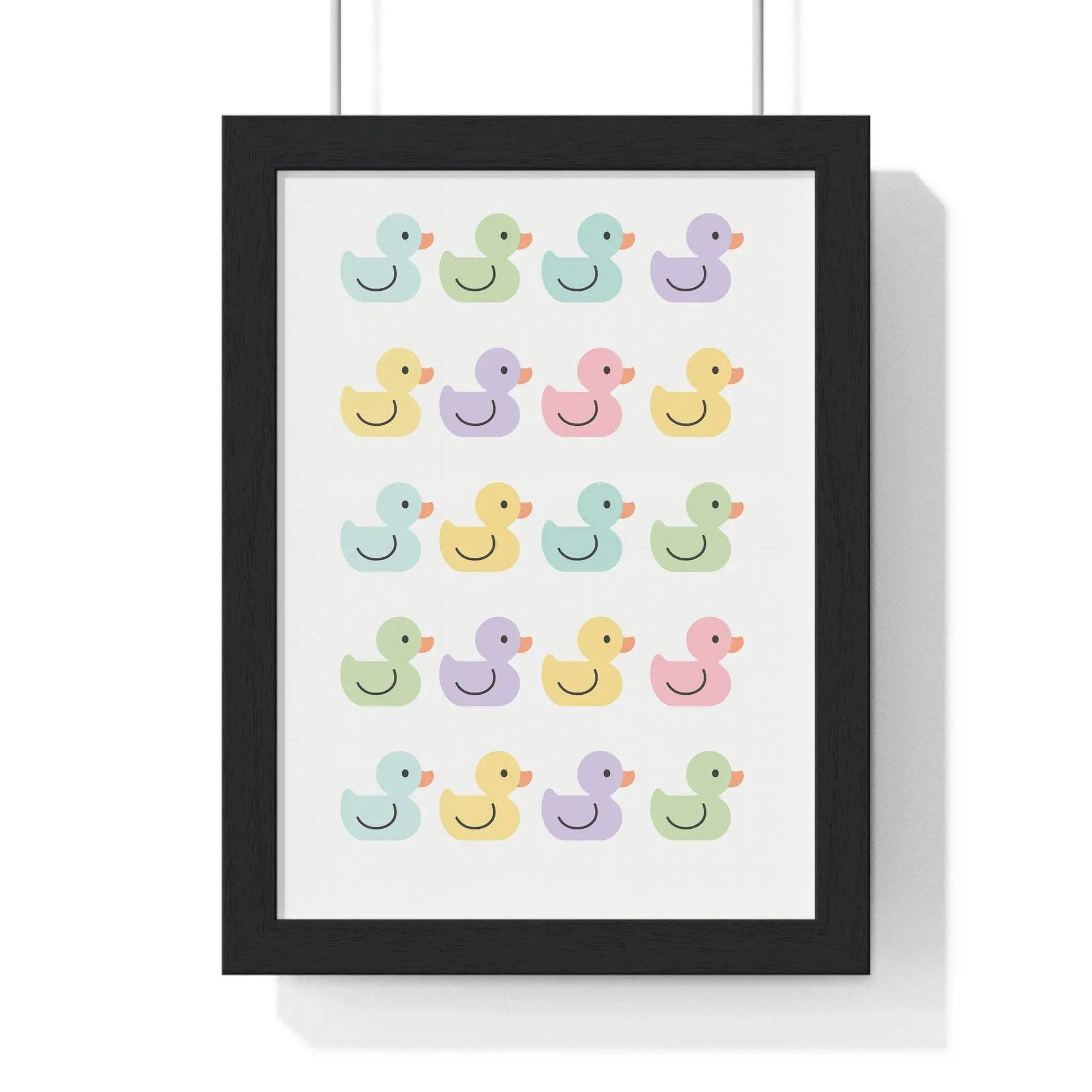 Bathroom Pastel Rubber Duck Poster | Cute Bathroom Print Poster Kingz