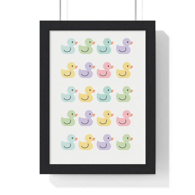 Bathroom Pastel Rubber Duck Poster | Cute Bathroom Print Poster Kingz