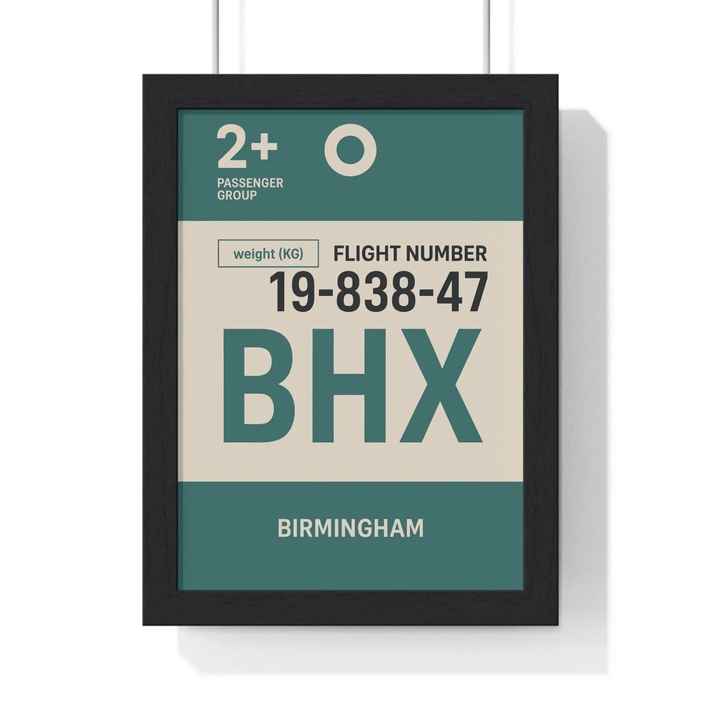 Boarding Pass Birmingham Boarding Pass Poster – Minimal Travel Print Poster Kingz