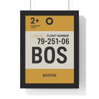 Boarding Pass Boston Boarding Pass Poster – Minimalist Travel Print Poster Kingz