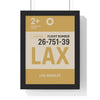 Boarding Pass Los Angeles LAX Boarding Pass Poster – Minimalist Travel Wall Art Poster Kingz