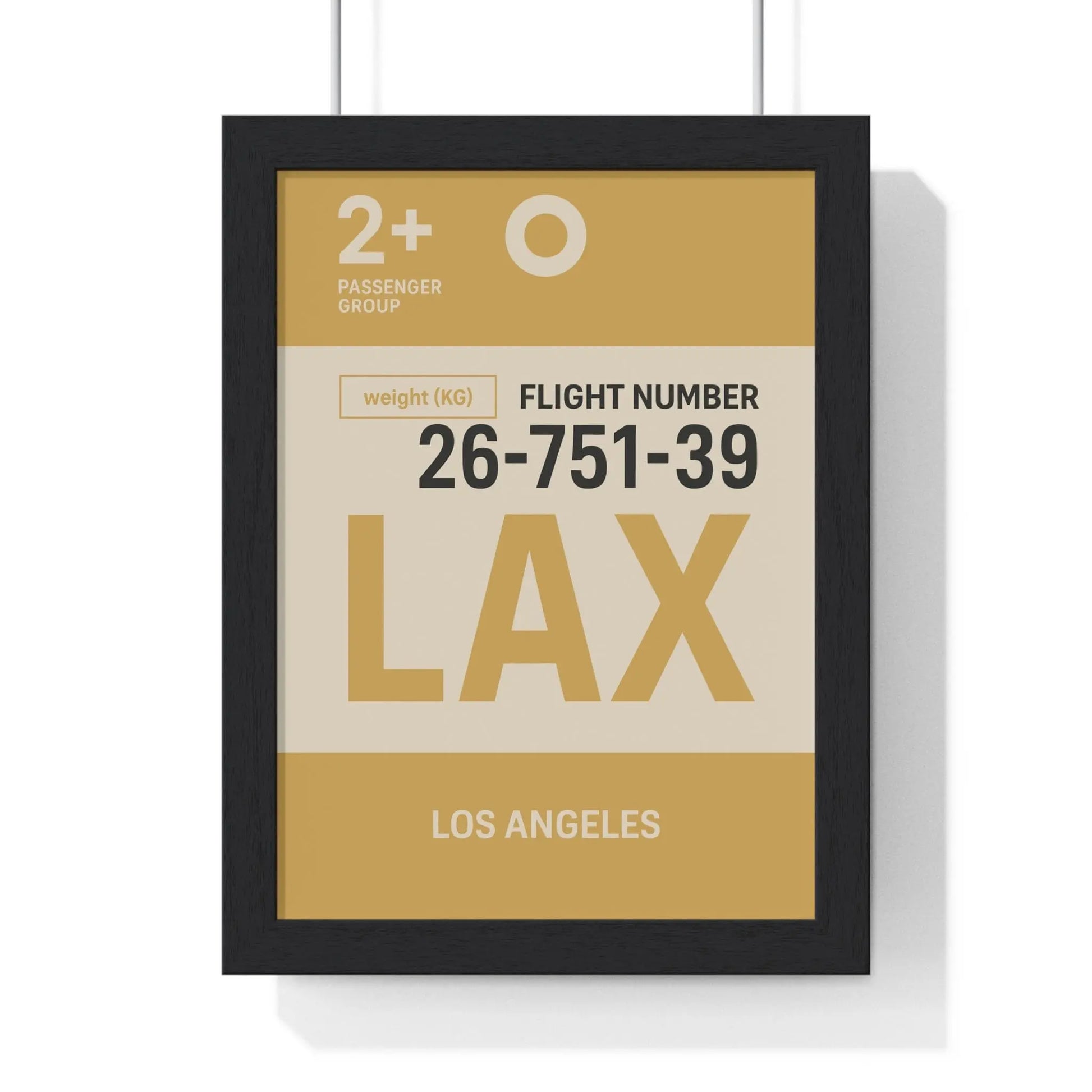 Boarding Pass Los Angeles LAX Boarding Pass Poster – Minimalist Travel Wall Art Poster Kingz