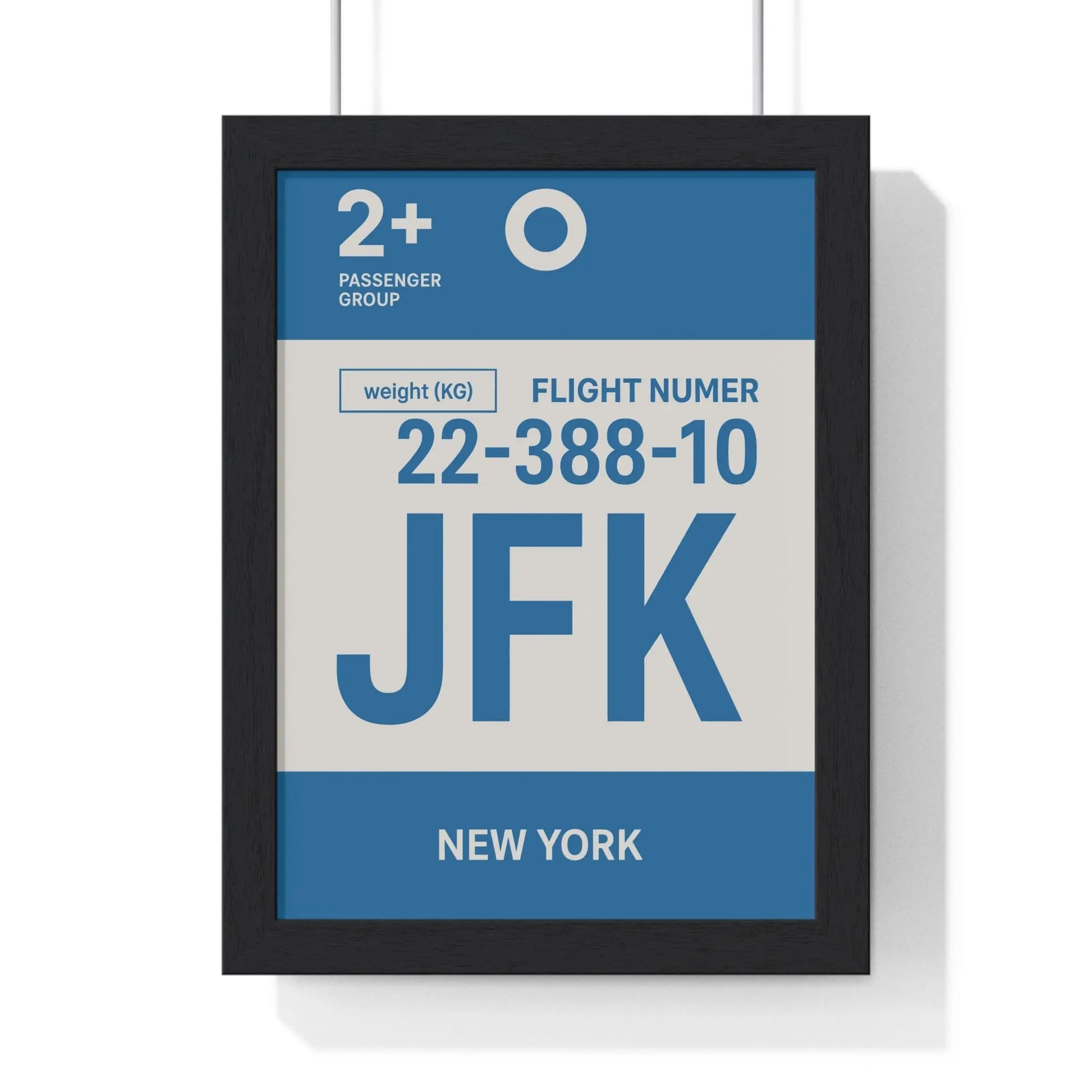 Boarding Pass New York JFK Boarding Pass Poster – Minimal Travel Print Poster Kingz