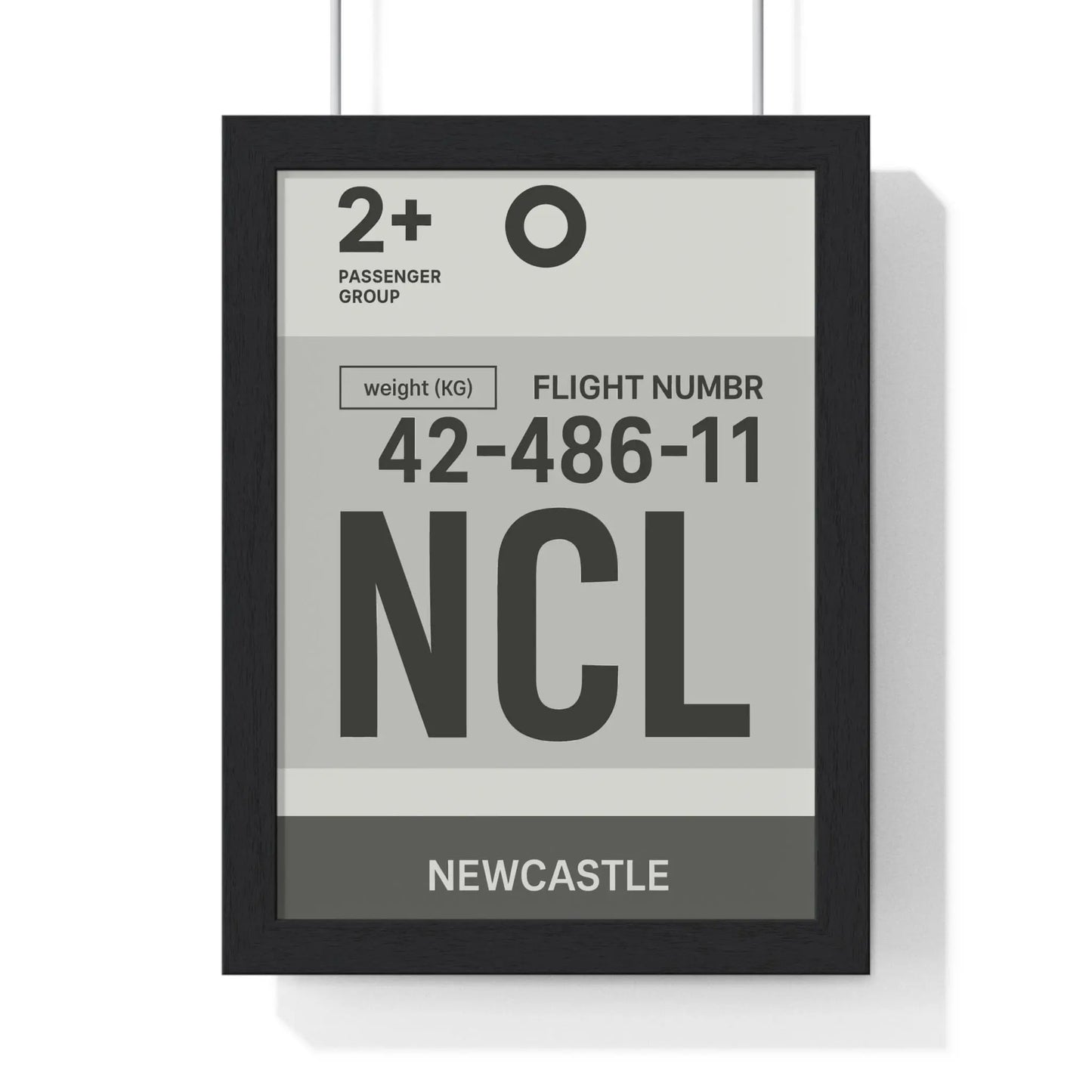 Boarding Pass Newcastle NCL Boarding Pass Poster – Minimalist Travel Wall Art Poster Kingz
