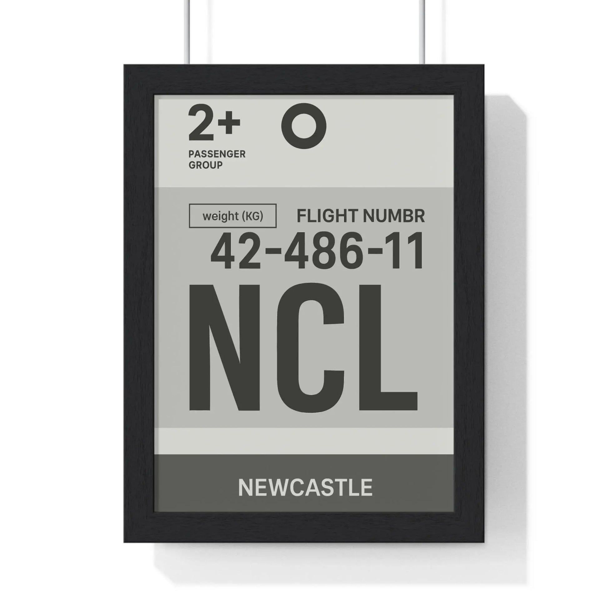 Boarding Pass Newcastle NCL Boarding Pass Poster – Minimalist Travel Wall Art Poster Kingz