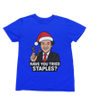 Blue Bill Murray Scrooged Christmas T-shirt parody design