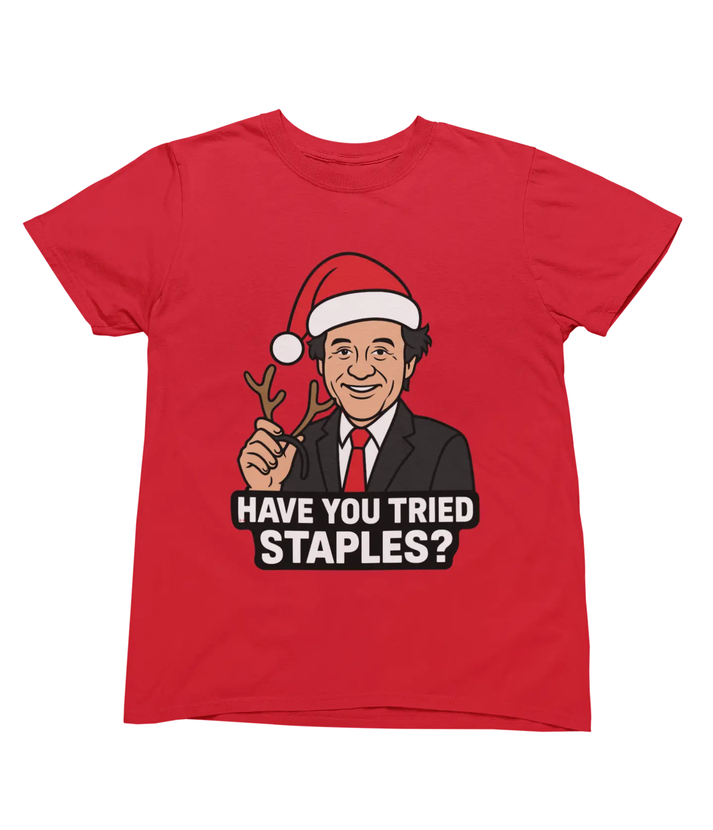 Red Bill Murray Scrooged Christmas T-shirt parody design