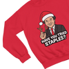 Red Bill Murray Scrooged Christmas sweatshirt parody design