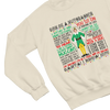 Beige Elf movie quotes Christmas sweatshirt Will Ferrell parody