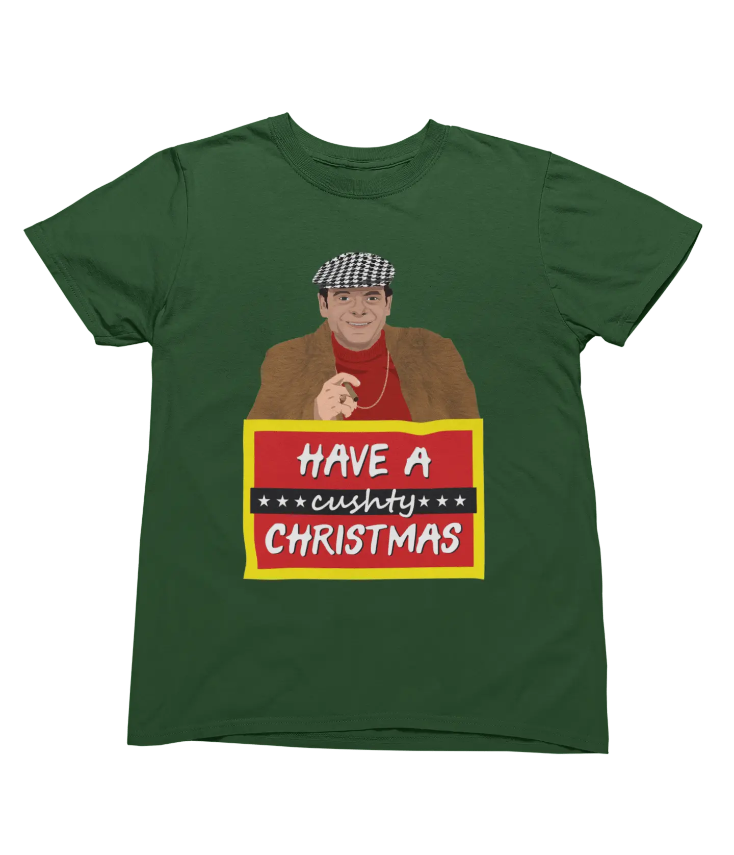 Clothing Del Boy Christmas Jumper & T-Shirt – Lovely Jubbly Have a Cushty Christmas Parody Poster Kingz