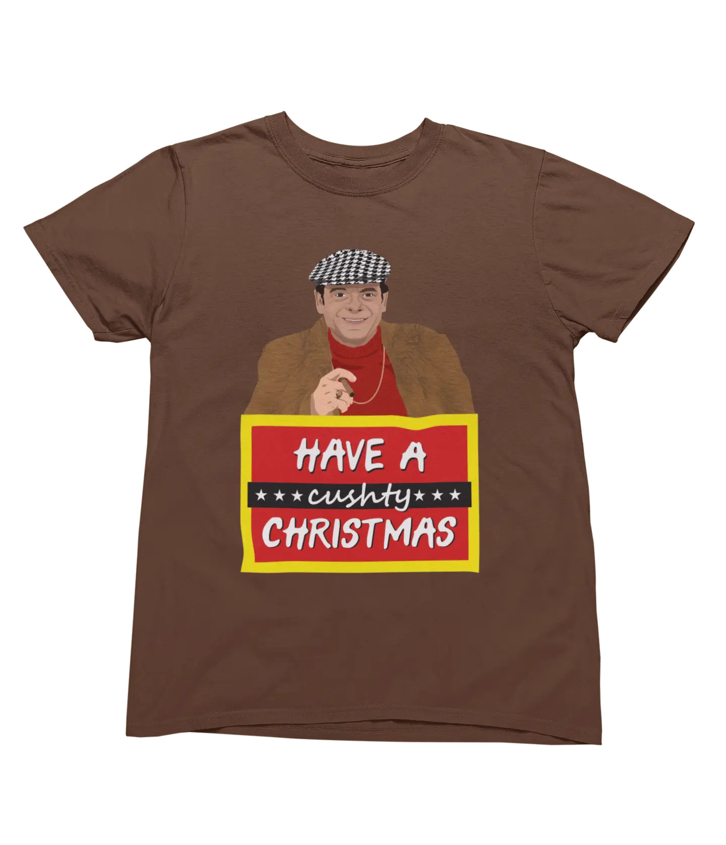 Clothing Del Boy Christmas Jumper & T-Shirt – Lovely Jubbly Have a Cushty Christmas Parody Poster Kingz