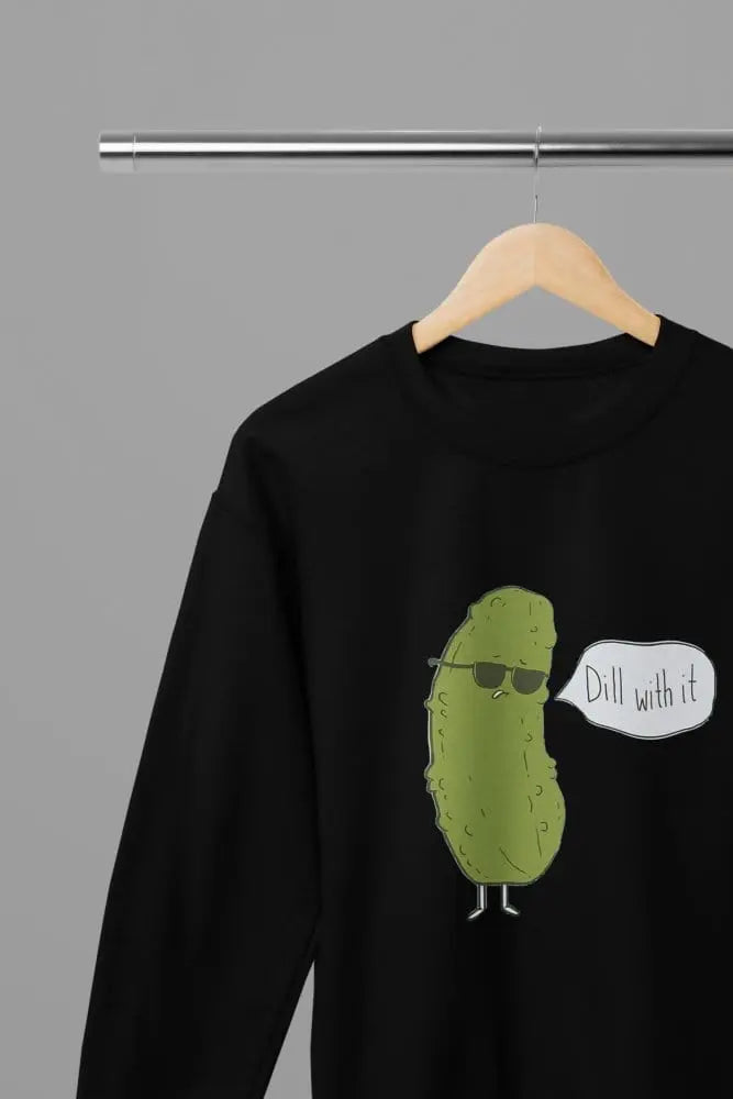 Clothing Dill With It T-Shirt or Sweatshirt – Funny Pickle Pun Gift for Pun Lovers Poster Kingz