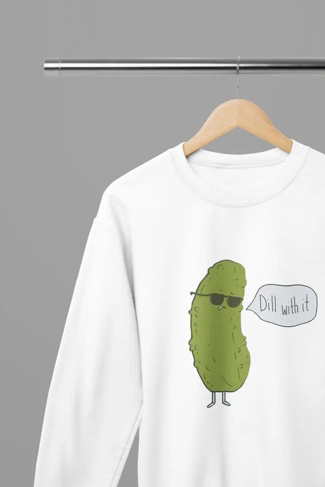 Clothing Dill With It T-Shirt or Sweatshirt – Funny Pickle Pun Gift for Pun Lovers Poster Kingz