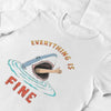 Clothing Everything Is Fine Shark T-Shirt or Sweatshirt – Funny Dark Humor Gift Poster Kingz
