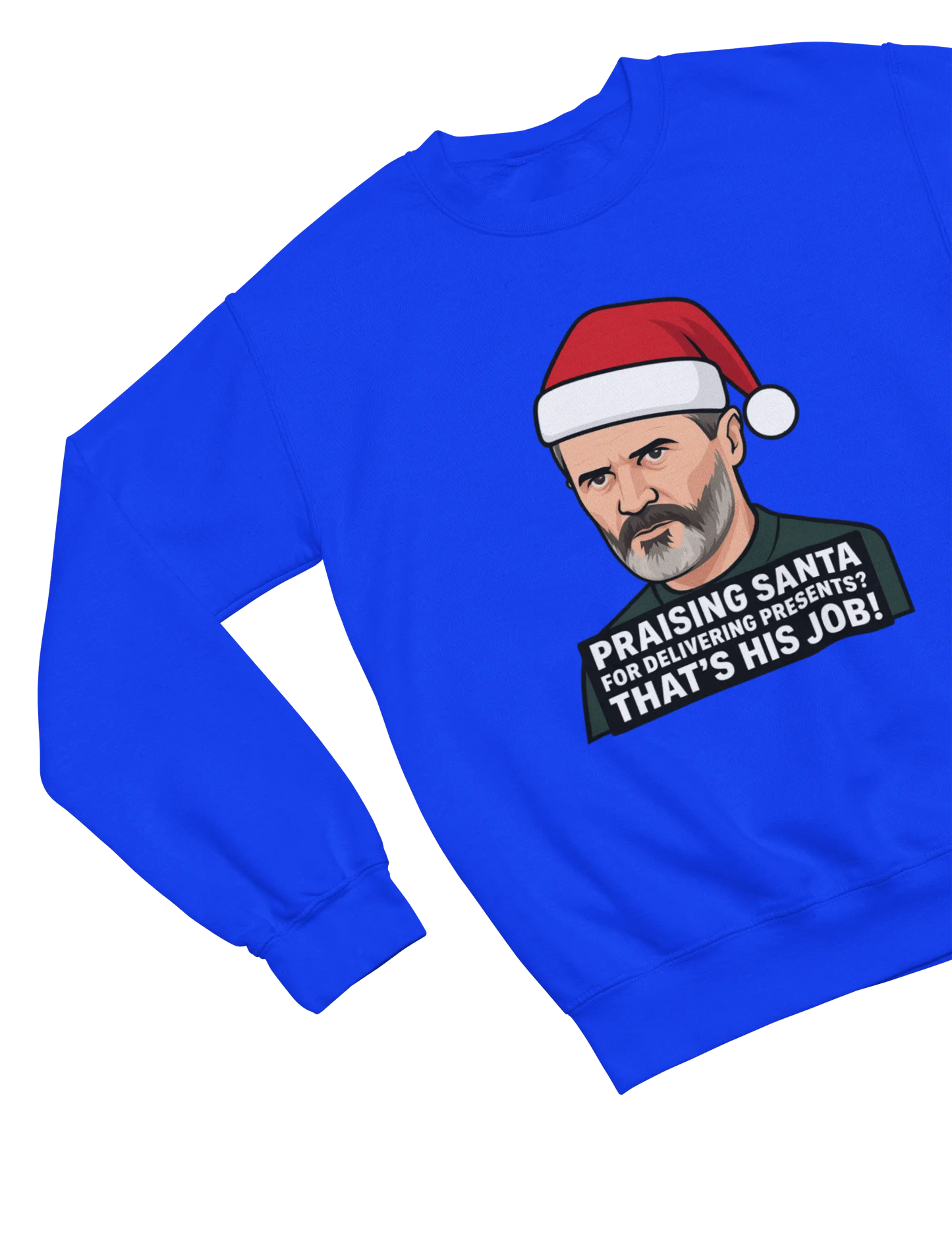 Clothing Funny Roy Keane Christmas Sweatshirt & T-Shirt | Santa Parody Jumper Poster Kingz