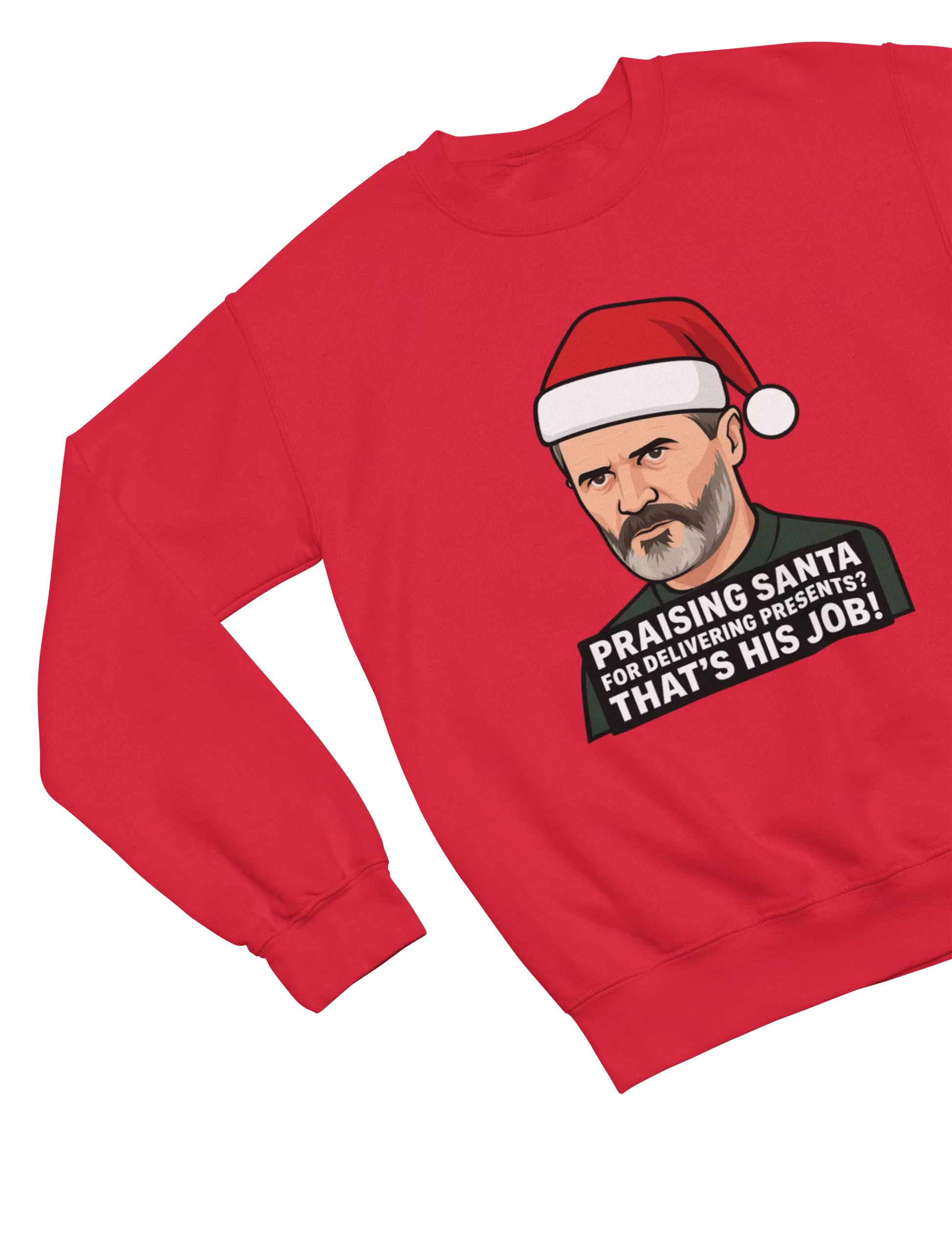Clothing Funny Roy Keane Christmas Sweatshirt & T-Shirt | Santa Parody Jumper Poster Kingz