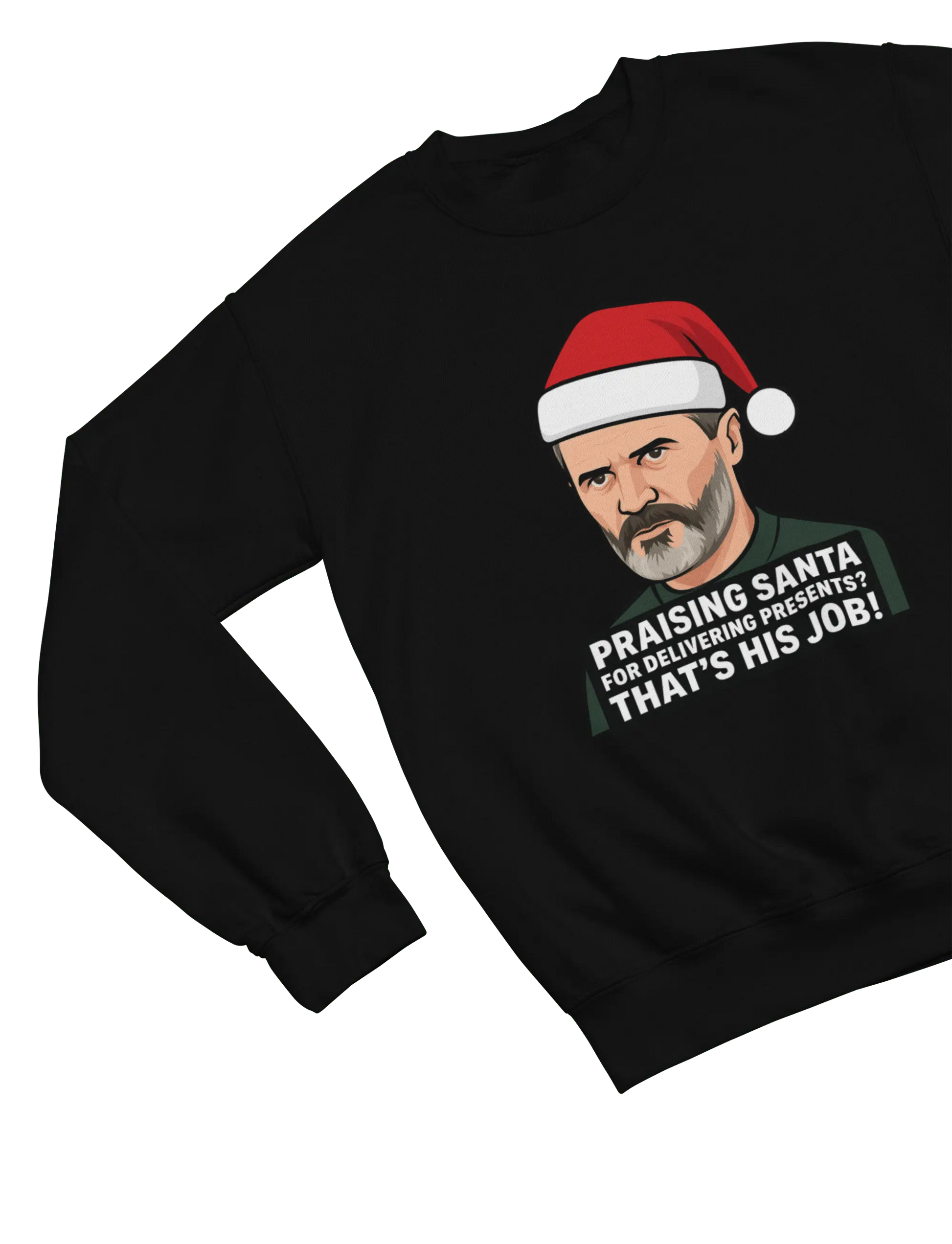 Clothing Funny Roy Keane Christmas Sweatshirt & T-Shirt | Santa Parody Jumper Poster Kingz