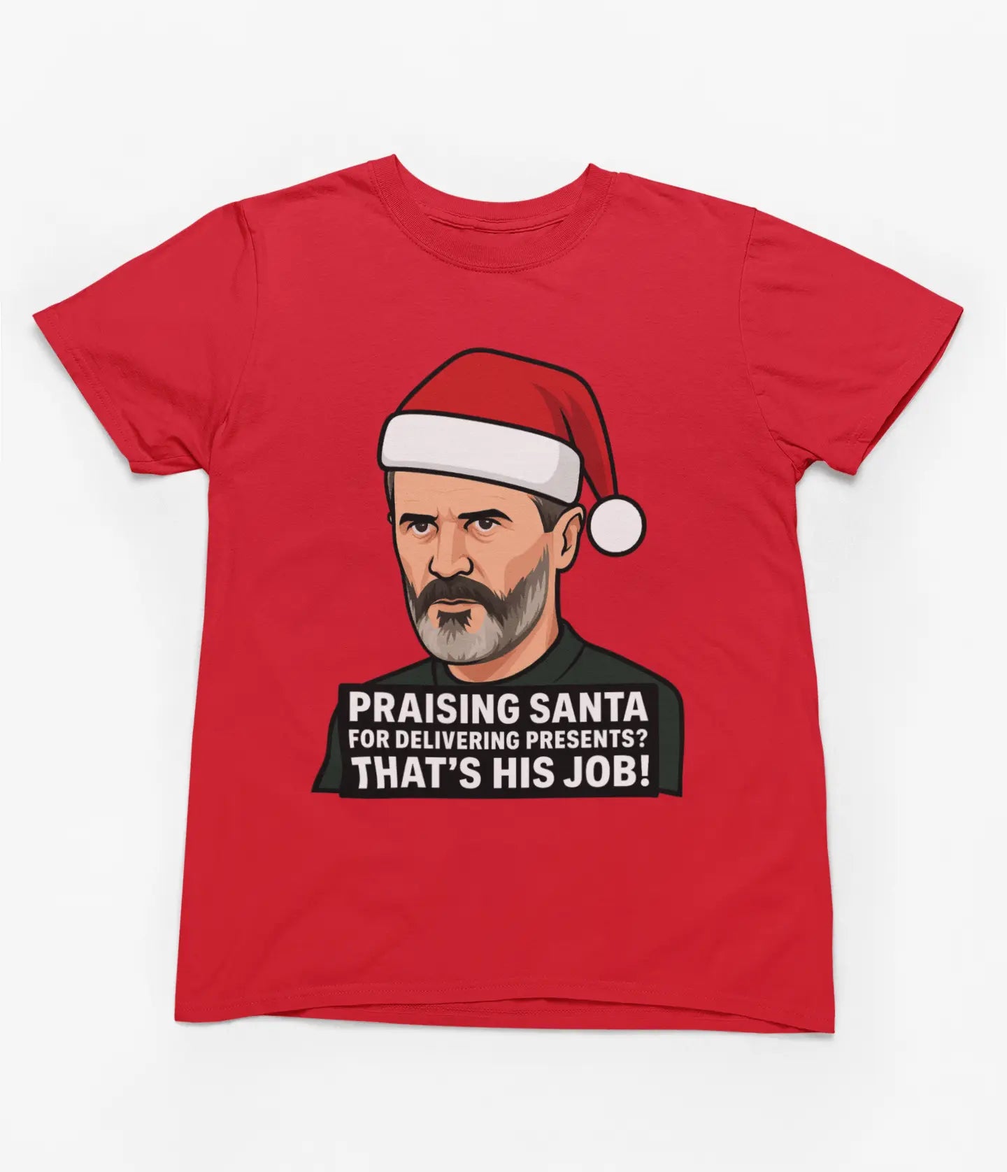 Clothing Funny Roy Keane Christmas Sweatshirt & T-Shirt | Santa Parody Jumper Poster Kingz