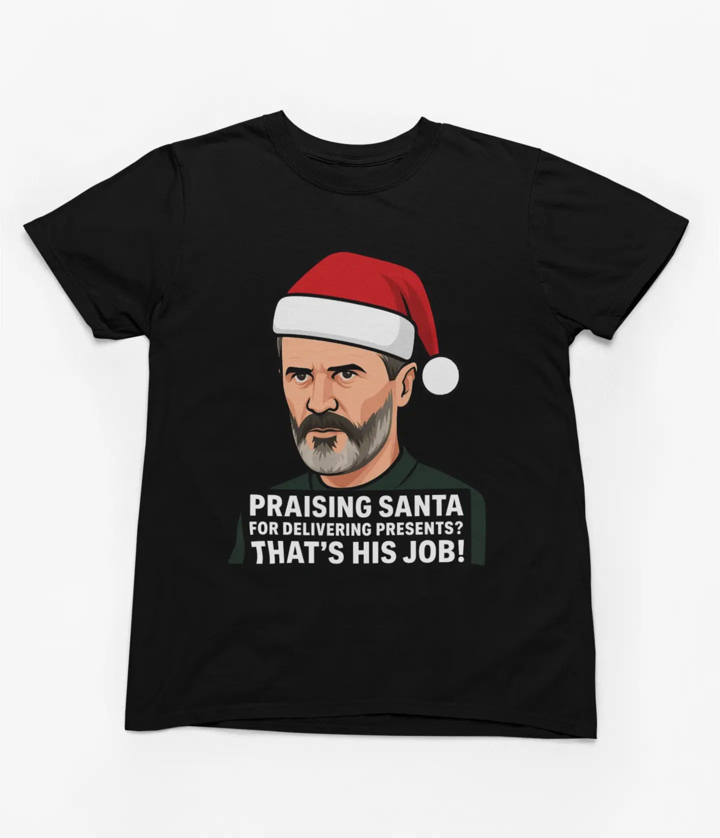 Clothing Funny Roy Keane Christmas Sweatshirt & T-Shirt | Santa Parody Jumper Poster Kingz