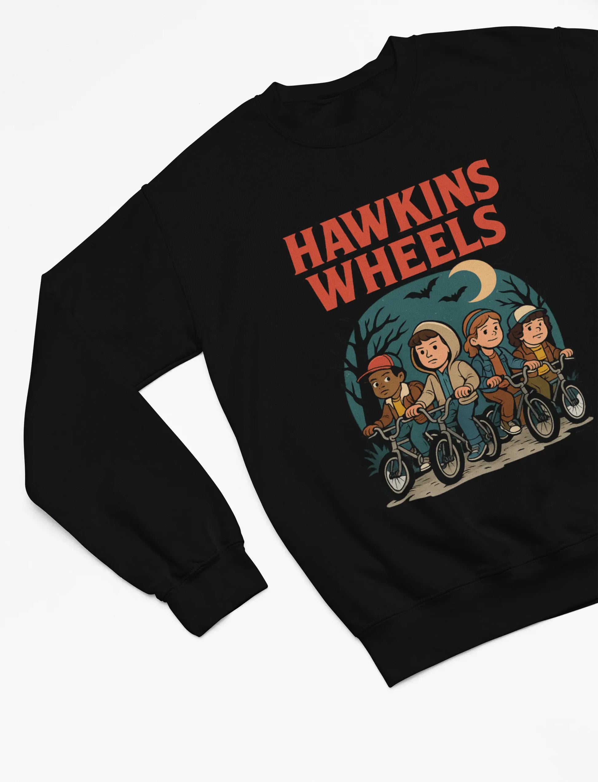 Clothing Hawkins Wheels T-Shirt – Stranger Things Inspired Parody Design Poster Kingz