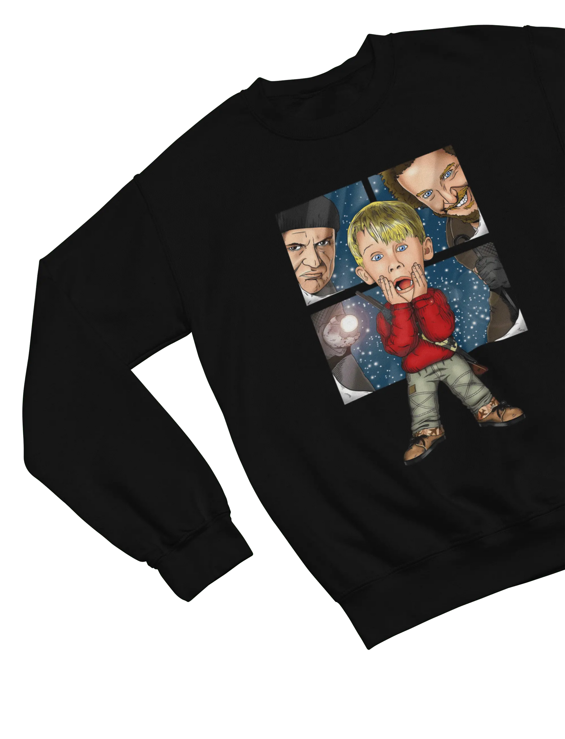 Clothing Home Alone Christmas Jumper & T-Shirt – Funny Kevin McCallister Parody Poster Kingz