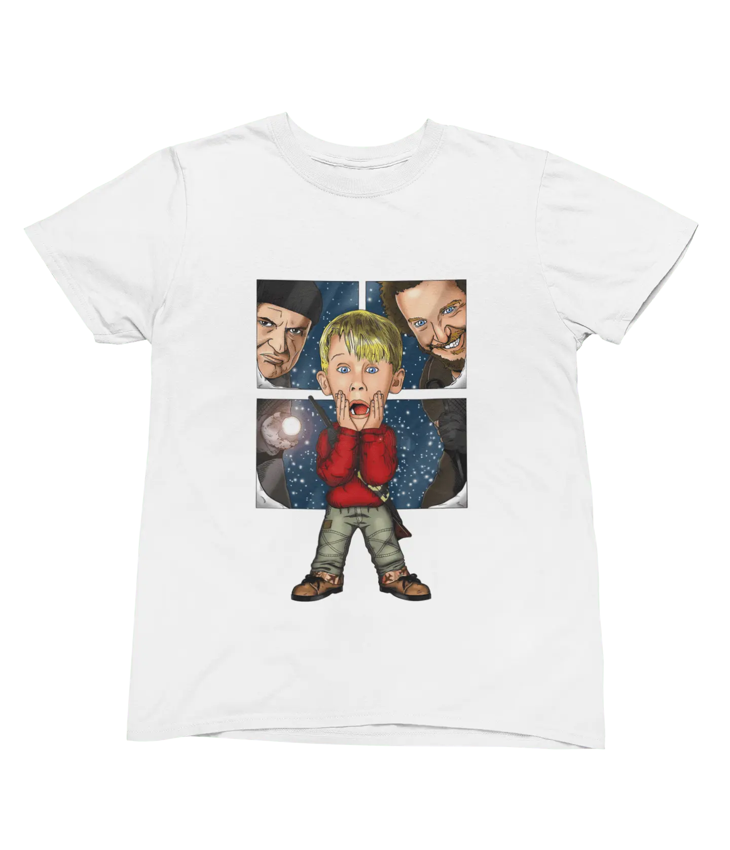Clothing Home Alone Christmas Jumper & T-Shirt – Funny Kevin McCallister Parody Poster Kingz