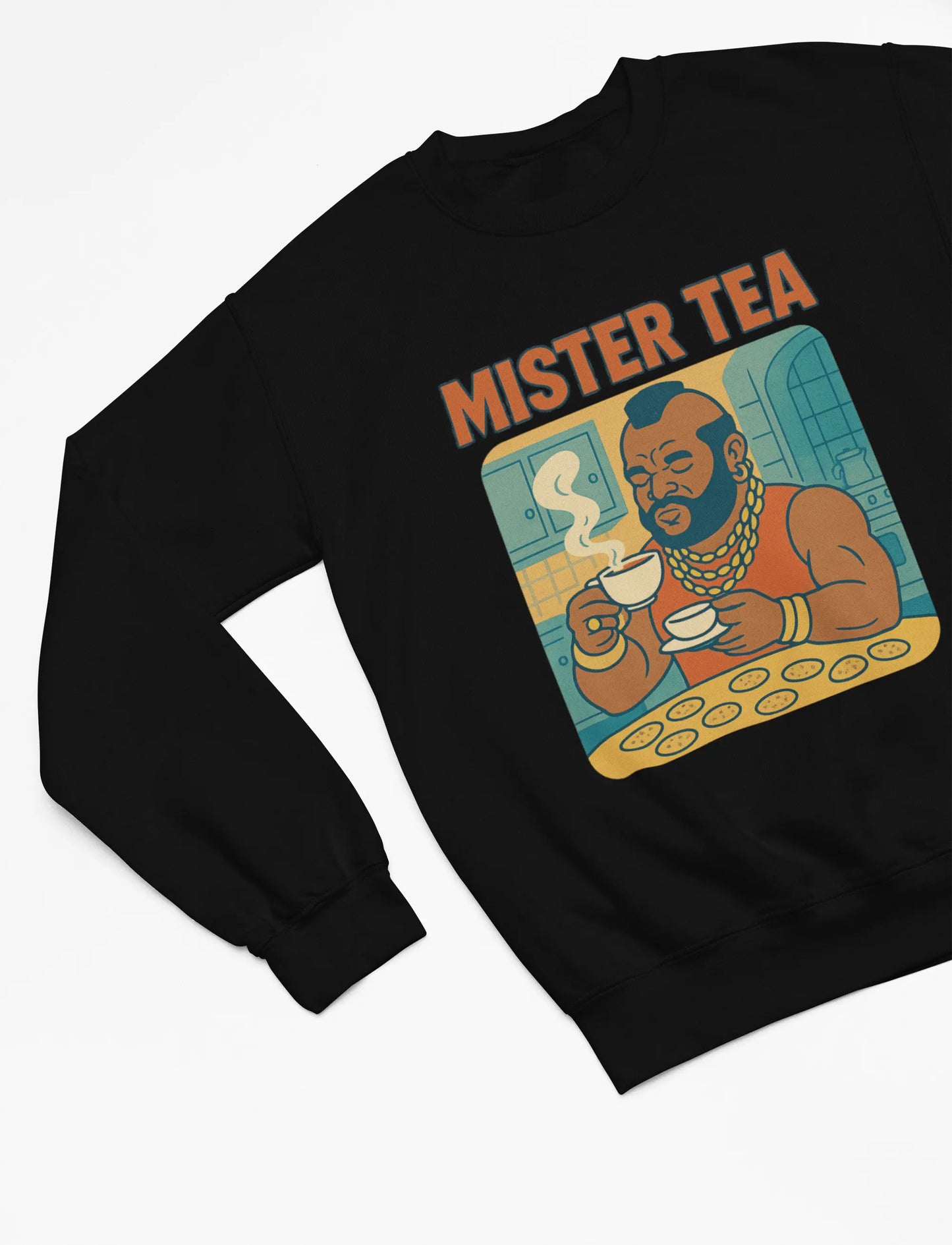 Clothing Mister Tea T-Shirt – Mr. T Parody Drinking Tea Funny Retro Design Poster Kingz