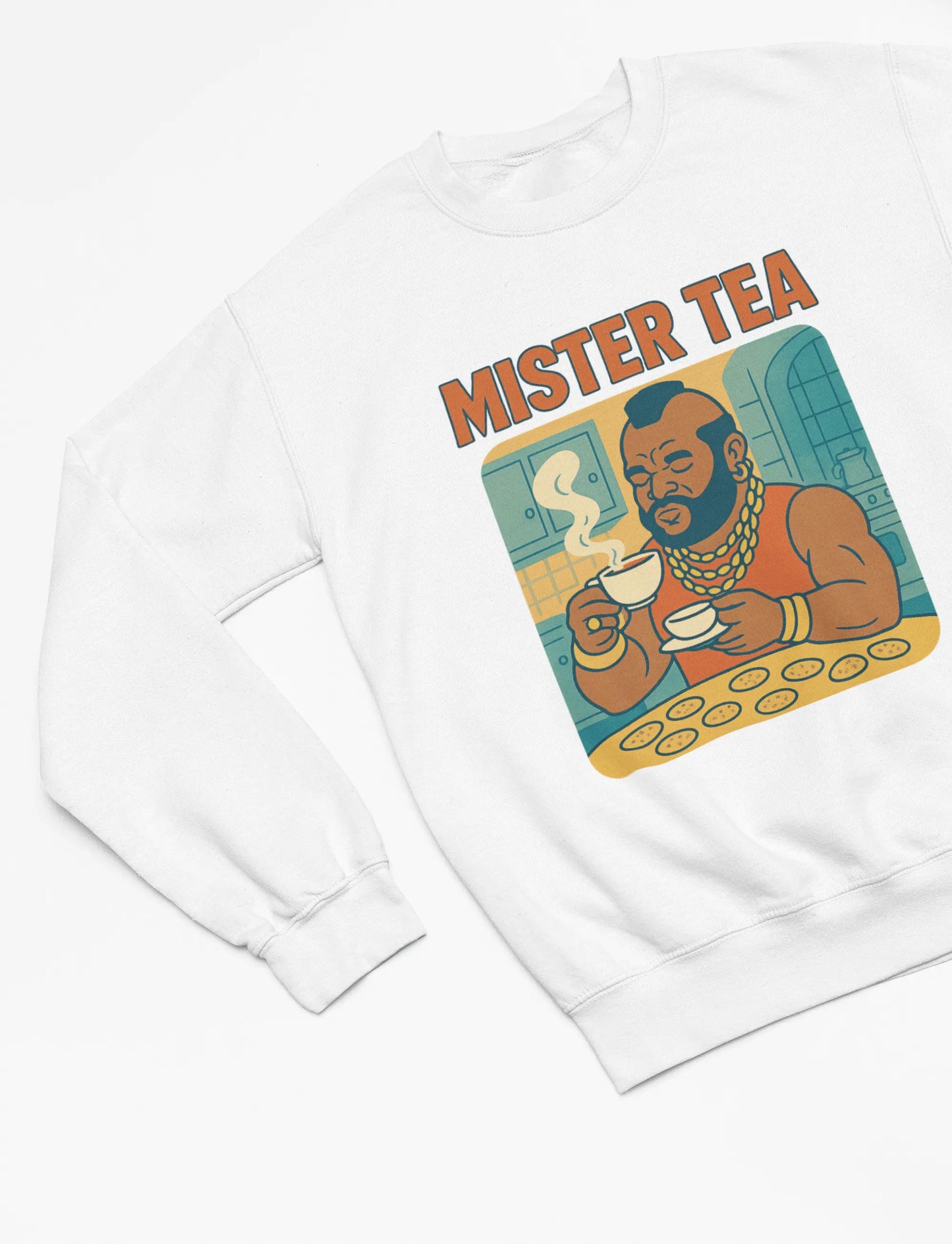 Clothing Mister Tea T-Shirt – Mr. T Parody Drinking Tea Funny Retro Design Poster Kingz