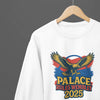 Clothing Palace Rules Wembley 2025 T-Shirt or Sweatshirt – Bold Eagle Fan Design Poster Kingz