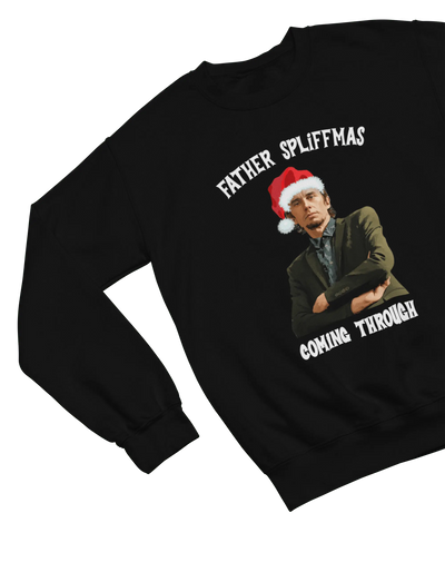 Black Father Spliffmas Christmas sweatshirt Peep Show Super Hans parody
