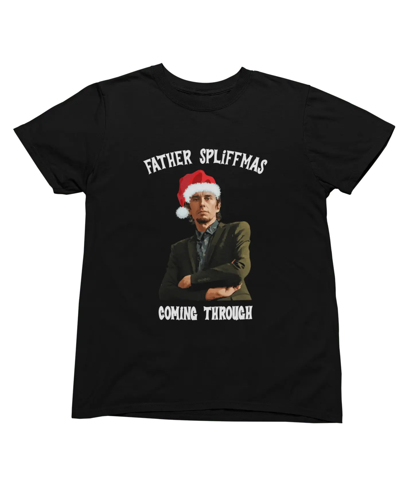 Black Father Spliffmas Christmas T-shirt Peep Show Super Hans parody