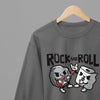 Clothing Rock and Roll Funny Cartoon Pun T-Shirt – Music Joke Tee for Pun & Band Fans Poster Kingz