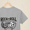 Clothing Rock and Roll Funny Cartoon Pun T-Shirt – Music Joke Tee for Pun & Band Fans Poster Kingz