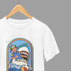 Clothing Stay Positive Shark Parody T-Shirt or Sweatshirt – Funny Retro Beach Design Poster Kingz