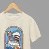 Clothing Stay Positive Shark Parody T-Shirt or Sweatshirt – Funny Retro Beach Design Poster Kingz