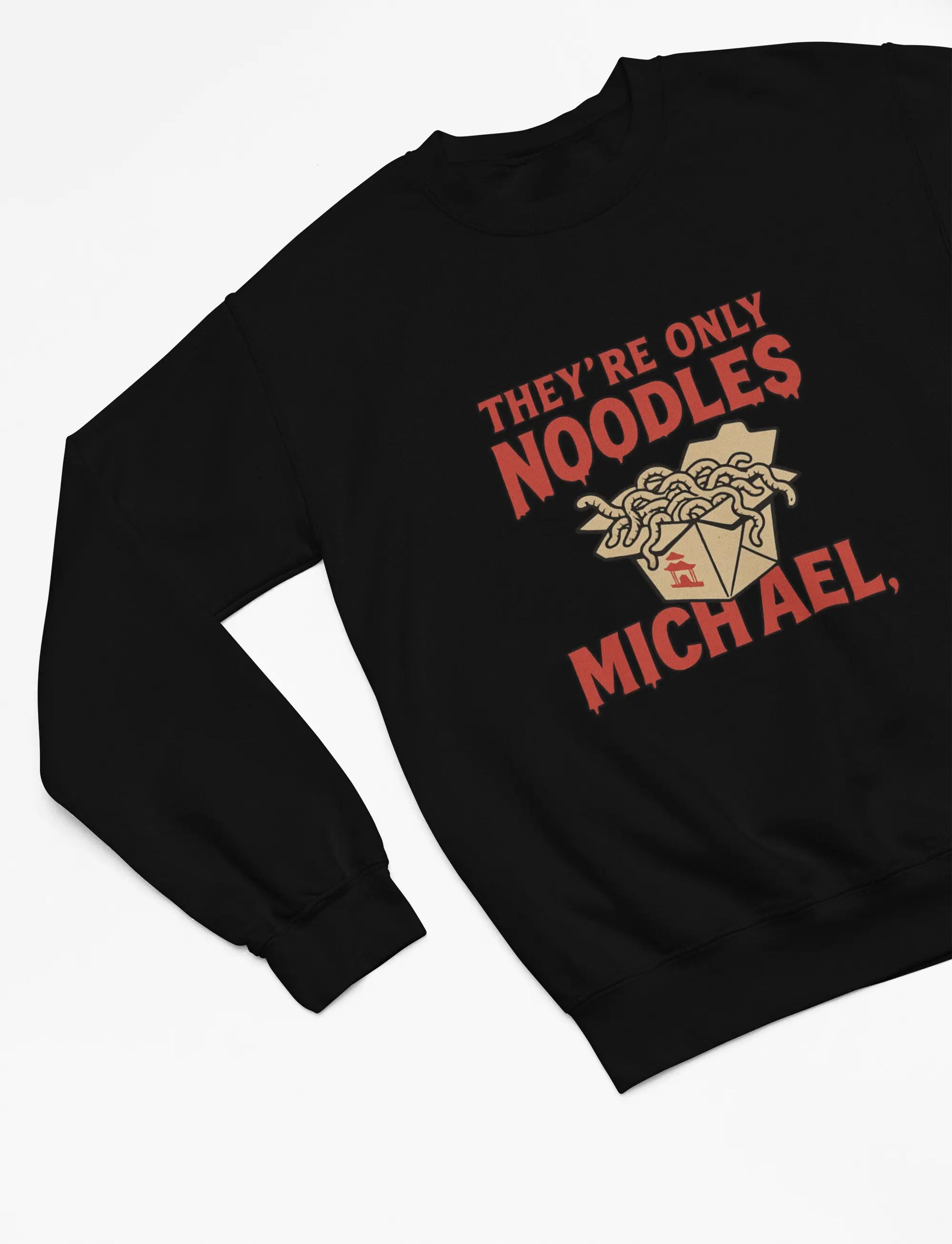 Clothing They’re Only Noodles Michael T-Shirt – Lost Boys Movie Parody Poster Kingz