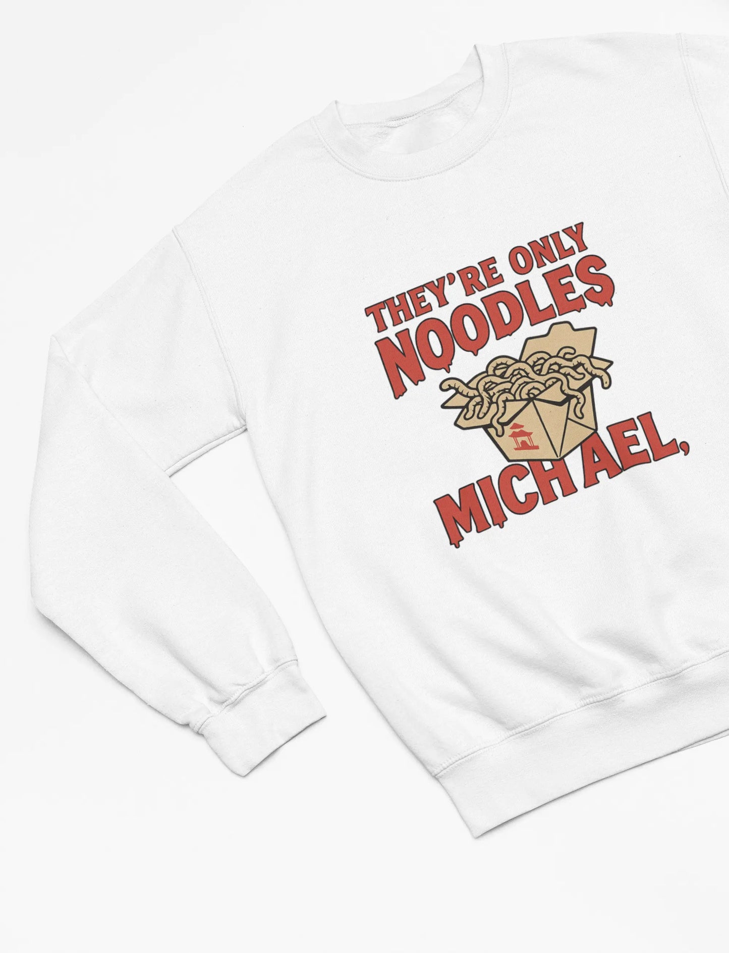 Clothing They’re Only Noodles Michael T-Shirt – Lost Boys Movie Parody Poster Kingz