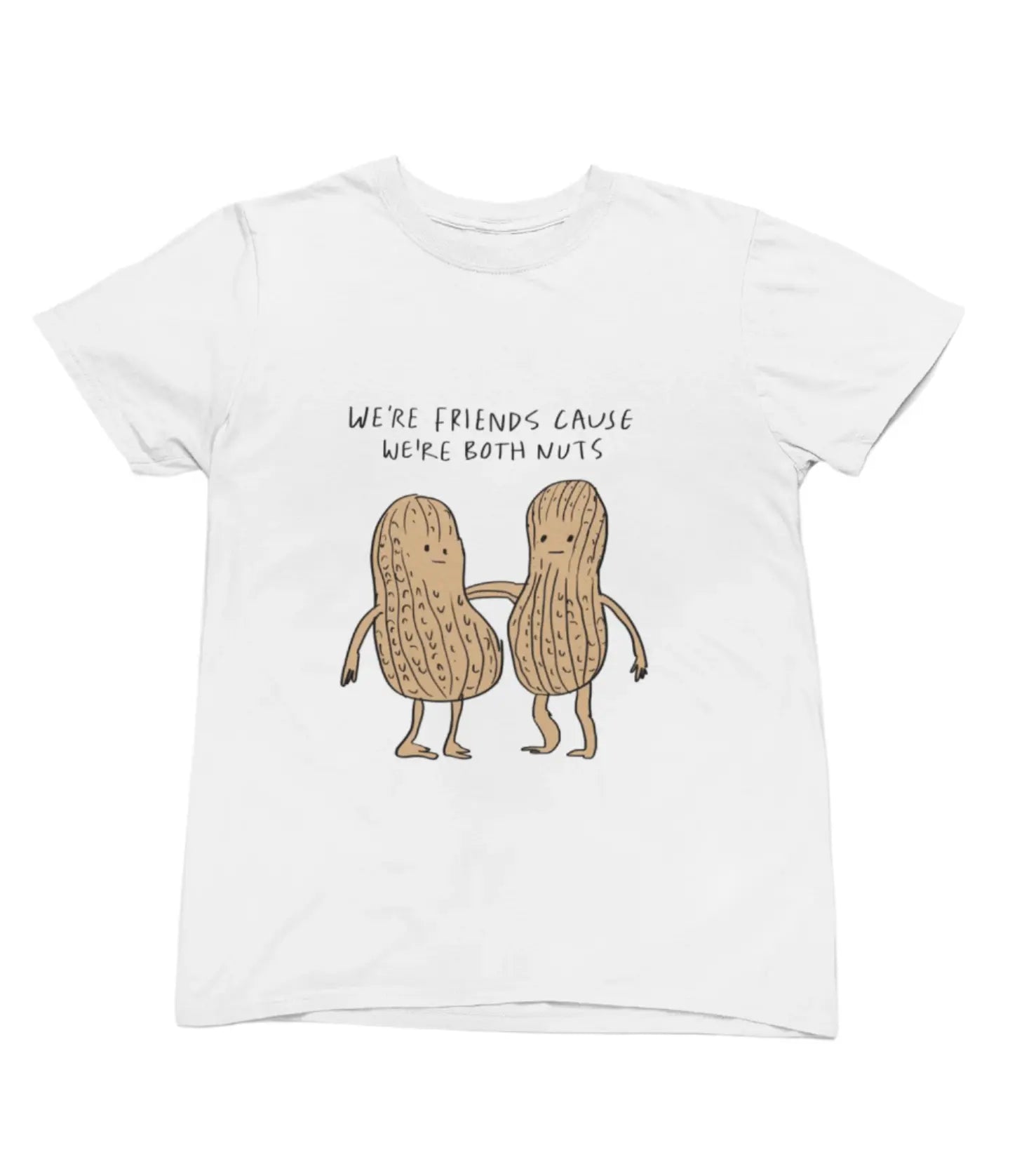 Clothing We're Both Nuts Funny Peanut Friends T-Shirt – Cute Best Friend Humor Tee Poster Kingz