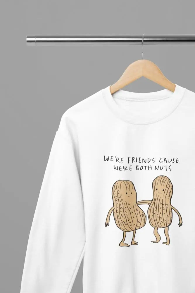 Clothing We're Both Nuts Funny Peanut Friends T-Shirt – Cute Best Friend Humor Tee Poster Kingz
