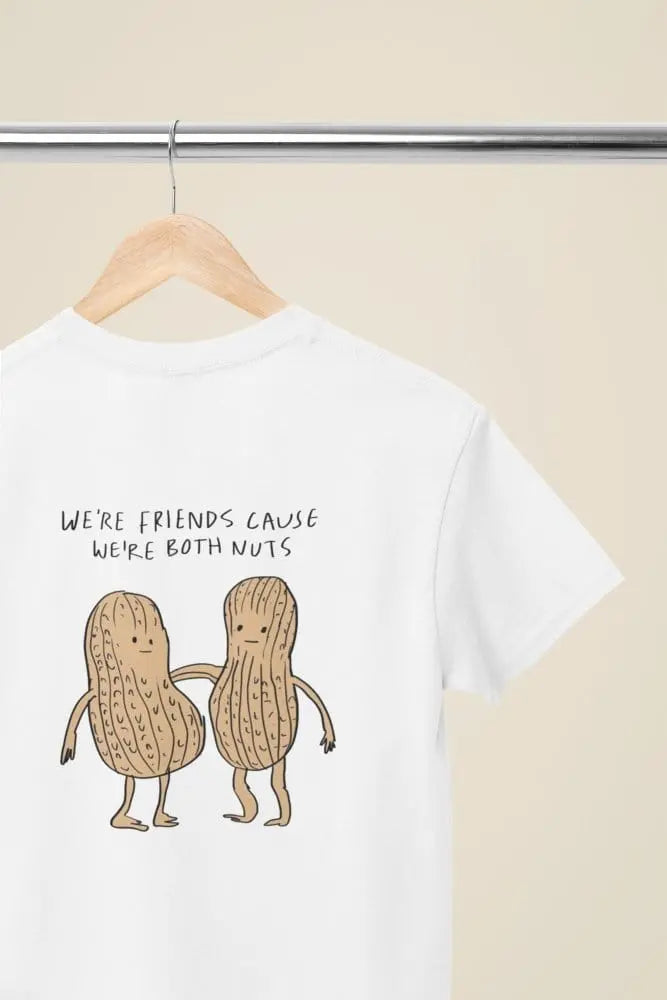 Clothing We're Both Nuts Funny Peanut Friends T-Shirt – Cute Best Friend Humor Tee Poster Kingz
