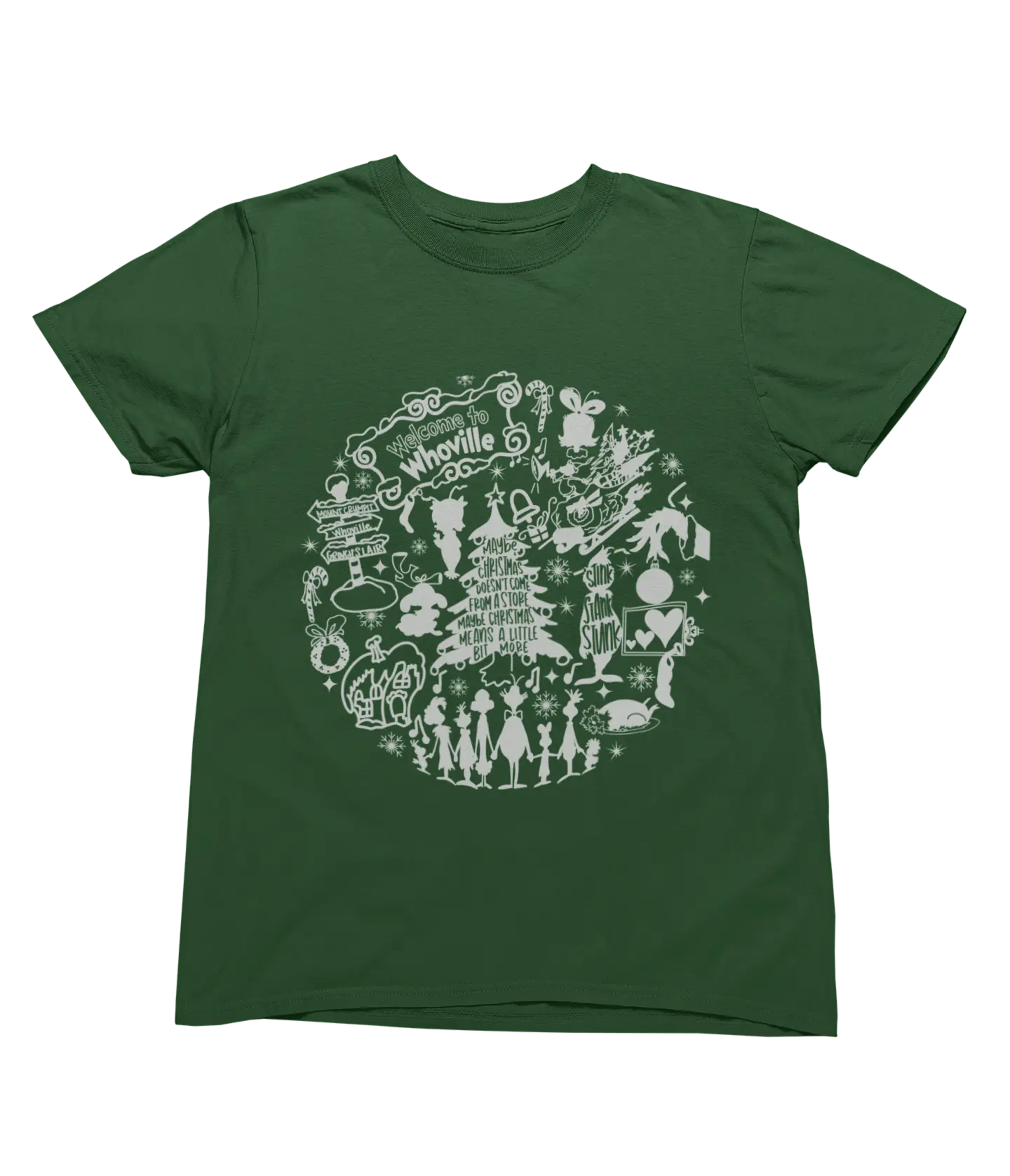 Clothing Whoville Christmas Sweatshirt & T-Shirt | Funny Grinch Inspired Design Poster Kingz