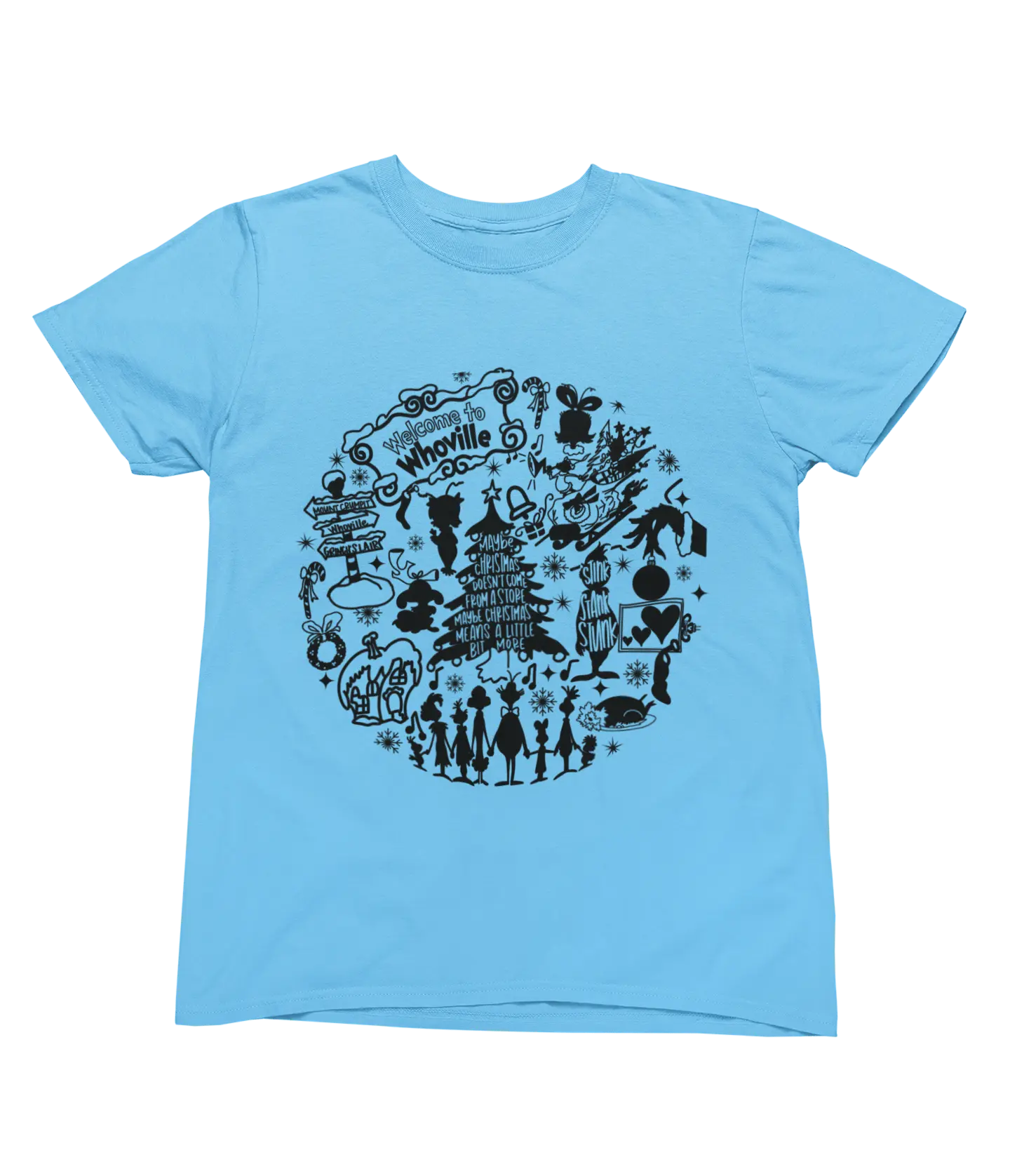 Clothing Whoville Christmas Sweatshirt & T-Shirt | Funny Grinch Inspired Design Poster Kingz