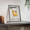 Cocktail Poster Amaretto Sour Cocktail Poster – Classic Bar Drink Wall Art – Framed or Unframed Poster Kingz