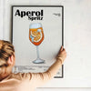 Cocktail Poster Aperol Spritz Cocktail Poster – Modern Bar Wall Art – Framed or Unframed Poster Kingz