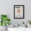 Cocktail Poster Aperol Spritz Cocktail Poster – Modern Bar Wall Art – Framed or Unframed Poster Kingz